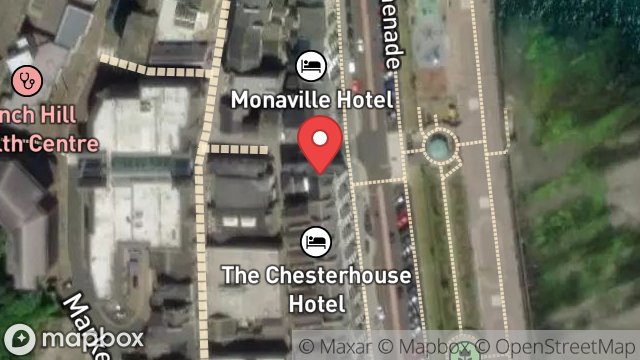Map showing RIO HOTEL, 42, LOCH PROMENADE, DOUGLAS, ISLE OF MAN, IM1 2LY