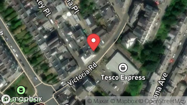 Map showing 1, VICTORIA PLACE, DOUGLAS, ISLE OF MAN, IM2 4ET