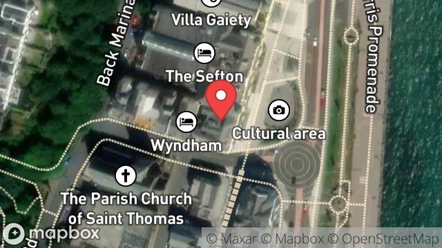 Map showing APARTMENT 4, BRITANNIA, 3, HARRIS PROMENADE, DOUGLAS, ISLE OF MAN, IM1 2HH