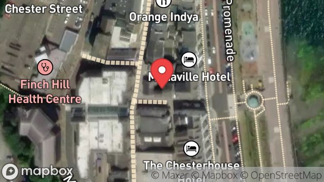 Map showing FIFTH AVENUE BEAUTY SALON, 1, GRANVILLE STREET, DOUGLAS, ISLE OF MAN, IM1 2ES