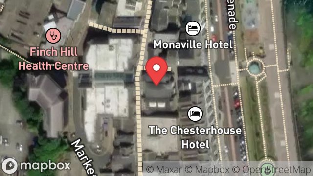 Map showing MONSOON, 88, STRAND STREET, DOUGLAS, ISLE OF MAN, IM1 2EP