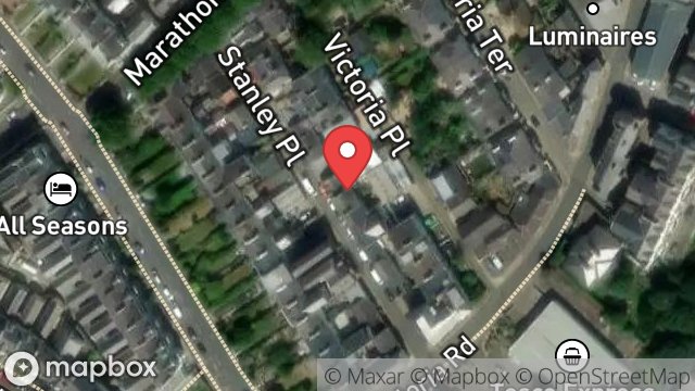 Map showing 5, STANLEY PLACE, DOUGLAS, ISLE OF MAN, IM2 4ES
