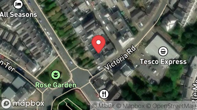 Map showing FLAT 1, 2, STANLEY TERRACE, DOUGLAS, ISLE OF MAN, IM2 4EP