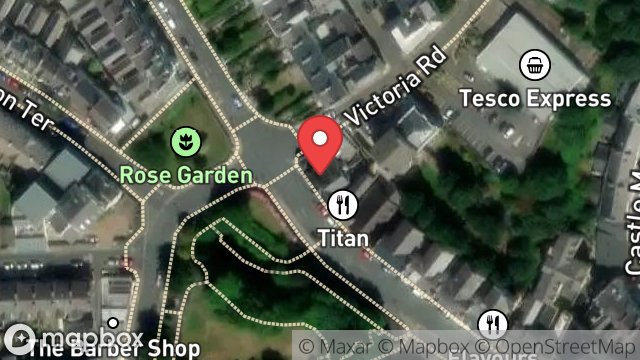 Map showing T E CUBBON MASON, 46, BROADWAY, DOUGLAS, ISLE OF MAN, IM2 4EW