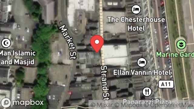Map showing 67, STRAND STREET, DOUGLAS, ISLE OF MAN, IM1 2EN