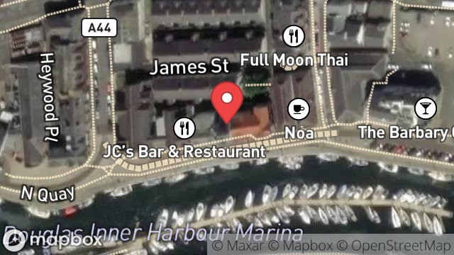 Map showing 35, NORTH QUAY, DOUGLAS, ISLE OF MAN, IM1 4LB