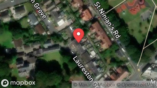 Map showing 7, LAURESTON GROVE, DOUGLAS, ISLE OF MAN, IM2 4BG