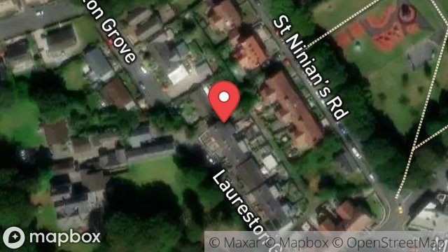 Map showing 8, LAURESTON GROVE, DOUGLAS, ISLE OF MAN, IM2 4BG