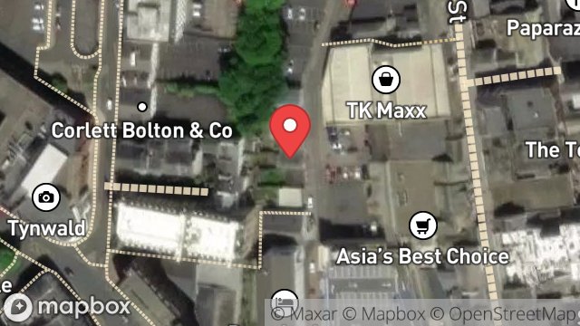 Map showing 25, MARKET STREET, DOUGLAS, ISLE OF MAN, IM1 2PA