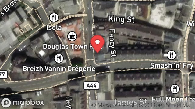 Map showing 24, RIDGEWAY STREET, DOUGLAS, ISLE OF MAN, IM1 1EL