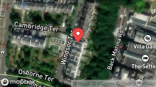 Map showing 6, WINDSOR TERRACE, DOUGLAS, ISLE OF MAN, IM1 3LU
