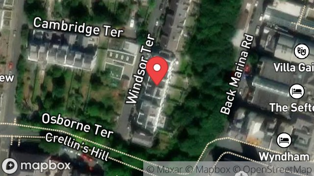 Map showing 4, WINDSOR TERRACE, DOUGLAS, ISLE OF MAN, IM1 3LU