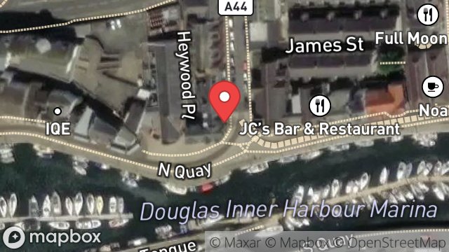 Map showing FLAT 2, CHANDLER HOUSE, 1, RIDGEWAY STREET, DOUGLAS, ISLE OF MAN, IM1 1EW