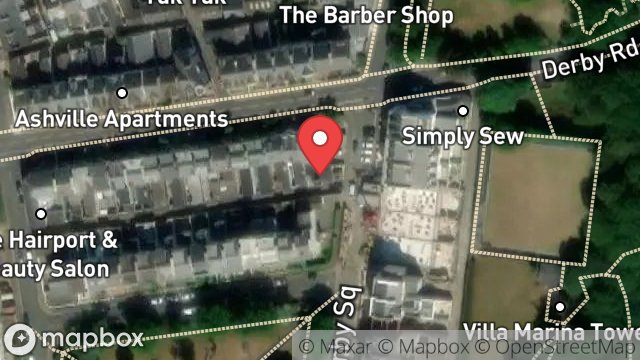 Map showing 3A, DERBY ROAD, DOUGLAS, ISLE OF MAN, IM2 3ES