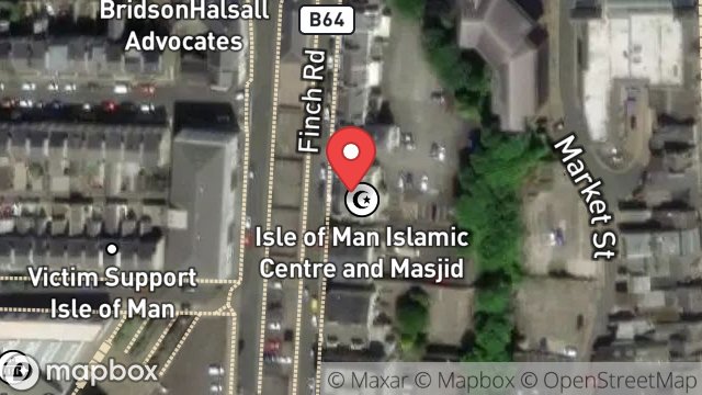 Map showing 20, FINCH ROAD, DOUGLAS, ISLE OF MAN, IM1 2PS