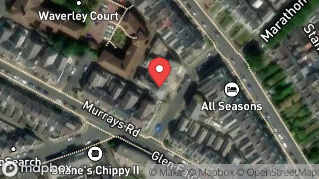 Map showing LANDLORD, 7, PRINCES AVENUE, DOUGLAS, ISLE OF MAN, IM2 3JB