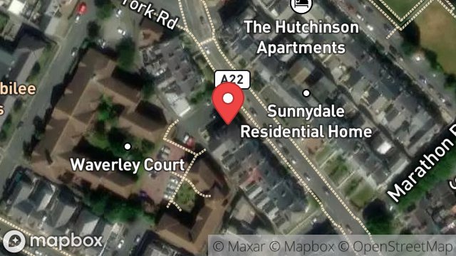 Map showing 9, DRURY TERRACE, DOUGLAS, ISLE OF MAN, IM2 3HY