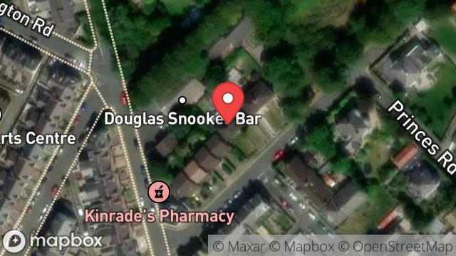 Map showing CARRAGHAN, LOWER DUKES ROAD, DOUGLAS, ISLE OF MAN, IM2 4BH