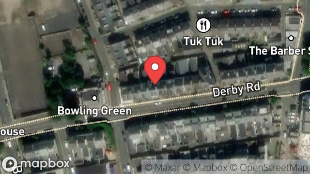 Map showing 26, DERBY ROAD, DOUGLAS, ISLE OF MAN, IM2 3ET