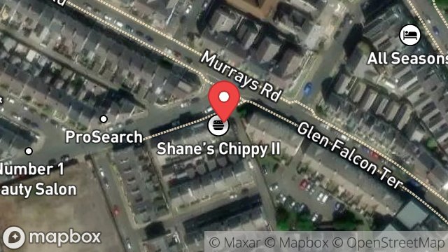 Map showing FLAT, 1, BATHURST STREET, DOUGLAS, ISLE OF MAN, IM2 3HH