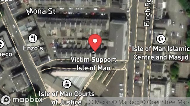 Map showing 6, ALBERT STREET, DOUGLAS, ISLE OF MAN, IM1 2QA