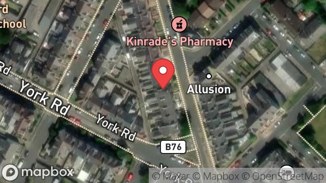 Map showing 5, CROSBY TERRACE, DOUGLAS, ISLE OF MAN, IM2 5DG
