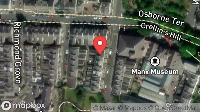Map showing 6, KINGSWOOD GROVE, DOUGLAS, ISLE OF MAN, IM1 3LX