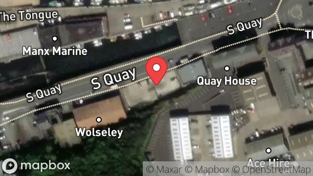 Map showing 25, SOUTH QUAY, DOUGLAS, ISLE OF MAN, IM1 5AR