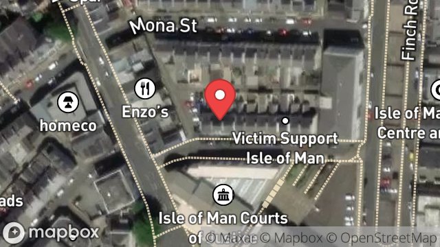 Map showing 18, ALBERT STREET, DOUGLAS, ISLE OF MAN, IM1 2QA