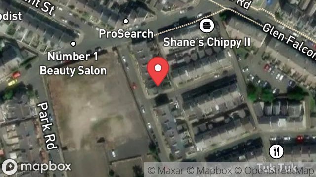 Map showing 24, MELBOURNE STREET, DOUGLAS, ISLE OF MAN, IM2 3HE