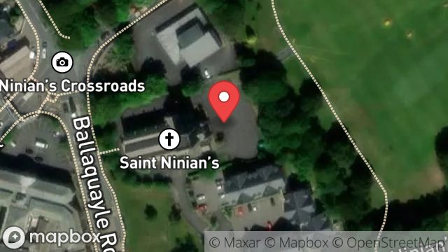 Map showing ST NINIANS CHURCH HALL, ST NINIANS ROAD, DOUGLAS, ISLE OF MAN, IM2 4BE