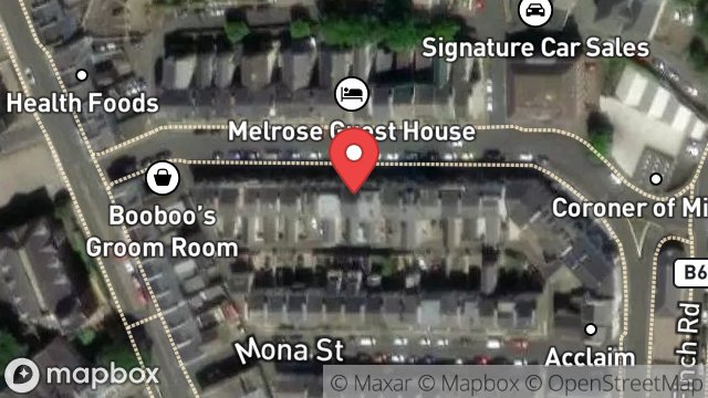 Map showing 15, CHRISTIAN ROAD, DOUGLAS, ISLE OF MAN, IM1 2QH