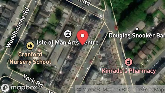 Map showing 25, PALATINE ROAD, DOUGLAS, ISLE OF MAN, IM2 3BQ