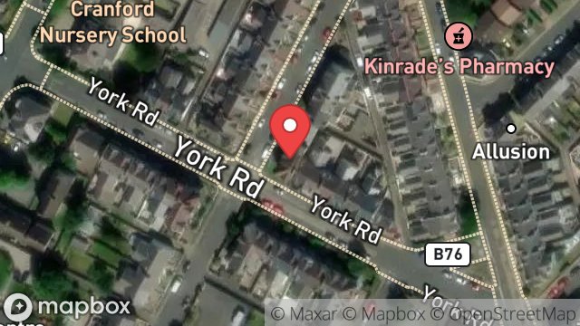 Map showing 17, YORK ROAD, DOUGLAS, ISLE OF MAN, IM2 3BN