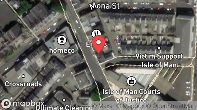 Map showing 44, BUCKS ROAD, DOUGLAS, ISLE OF MAN, IM1 3AD