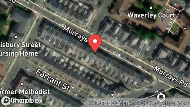 Map showing 25, MURRAYS ROAD, DOUGLAS, ISLE OF MAN, IM2 3HL