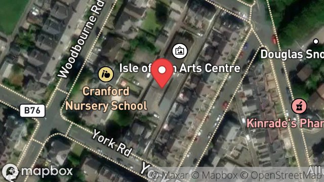 Map showing GARAGES NOS 1-11, PALATINE ROAD, DOUGLAS, ISLE OF MAN, IM2 3BQ