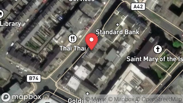 Map showing 13, CIRCULAR ROAD, DOUGLAS, ISLE OF MAN, IM1 1AF