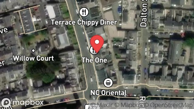 Map showing KEBBISH, 12, PROSPECT TERRACE, DOUGLAS, ISLE OF MAN, IM1 3AL