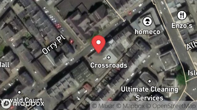 Map showing CAR PARK, 15-19, TYNWALD STREET, DOUGLAS, ISLE OF MAN, IM1 1BF