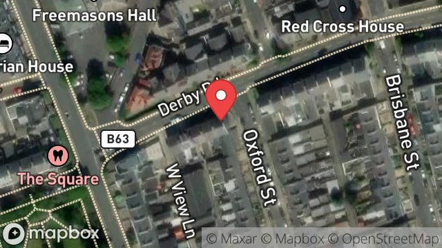 Map showing SHOP, 67, DERBY ROAD, DOUGLAS, ISLE OF MAN, IM2 3EA