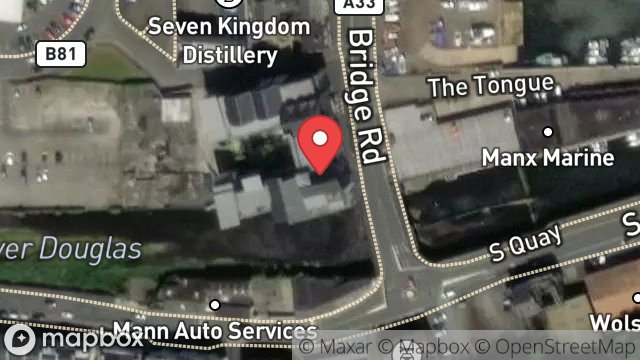 Map showing SHOWROOM, BRIDGE ROAD, DOUGLAS, ISLE OF MAN, IM1 5AH
