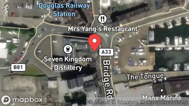 Map showing 6, BRIDGE ROAD, DOUGLAS, ISLE OF MAN, IM1 5AG