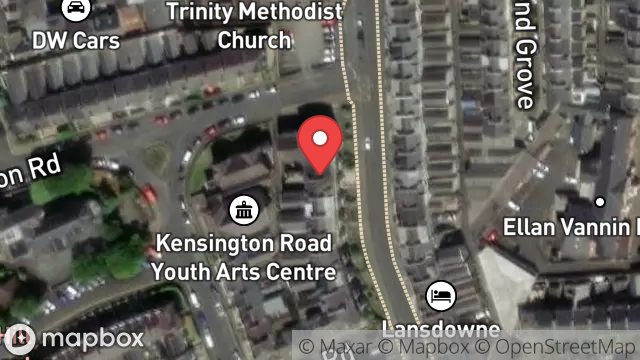 Map showing 75, BUCKS ROAD, DOUGLAS, ISLE OF MAN, IM1 3EF