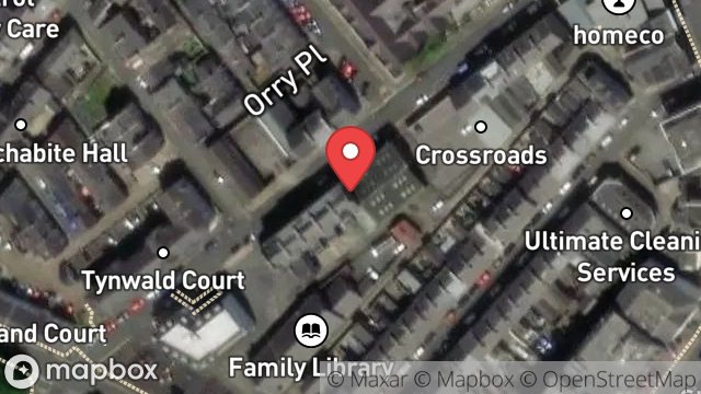 Map showing 27, TYNWALD STREET, DOUGLAS, ISLE OF MAN, IM1 1BQ