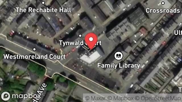 Map showing 43-49, TYNWALD STREET, DOUGLAS, ISLE OF MAN, IM1 1BQ