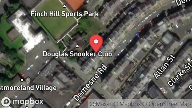 Map showing 38, DEMESNE ROAD, DOUGLAS, ISLE OF MAN, IM1 3DY