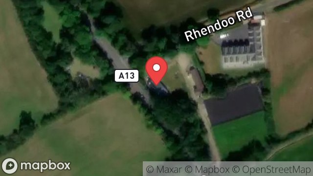 Map showing CLOSE CLARKE, RHENDHOO ROAD, JURBY, ISLE OF MAN, IM7 3BT