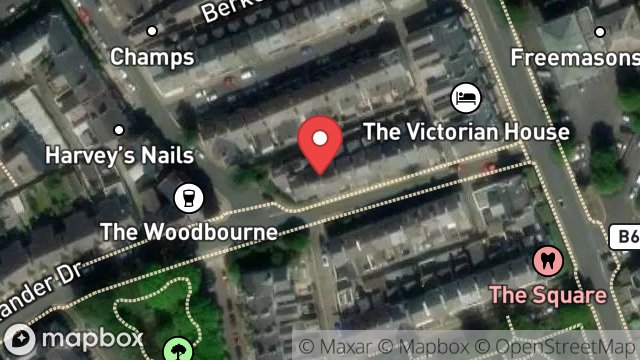 Map showing 16, ALEXANDER DRIVE, DOUGLAS, ISLE OF MAN, IM2 3QE
