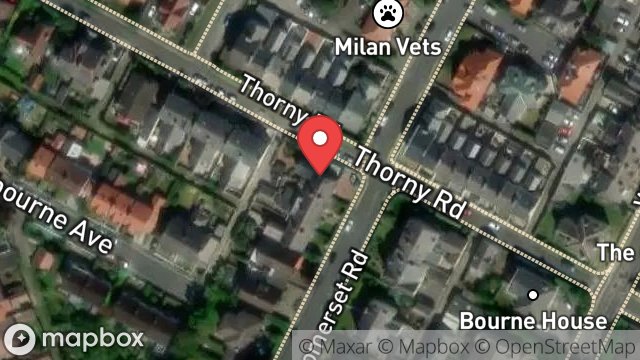 Map showing SUNNYCREST, SOMERSET ROAD, DOUGLAS, ISLE OF MAN, IM2 5AE